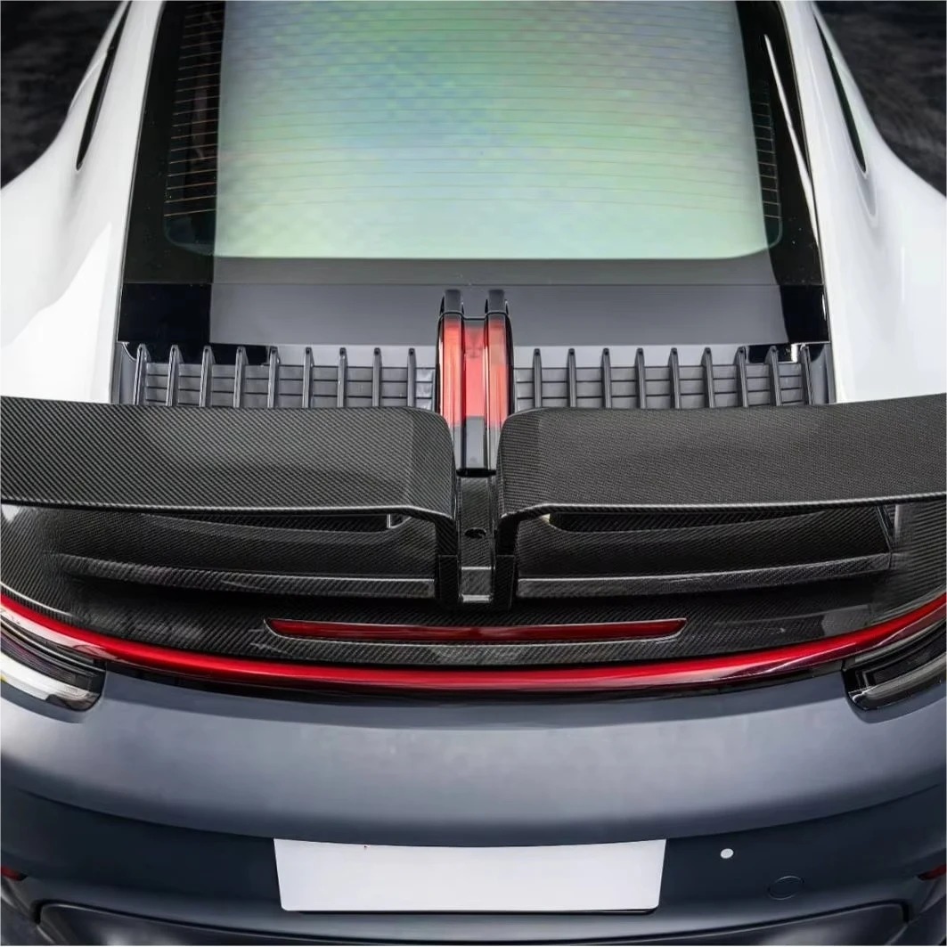 High Performance Dry Carbon Fiber Rear Wing Assembly Trunk 2020- for 911 992 New Condition Tail Spoiler Body Kit